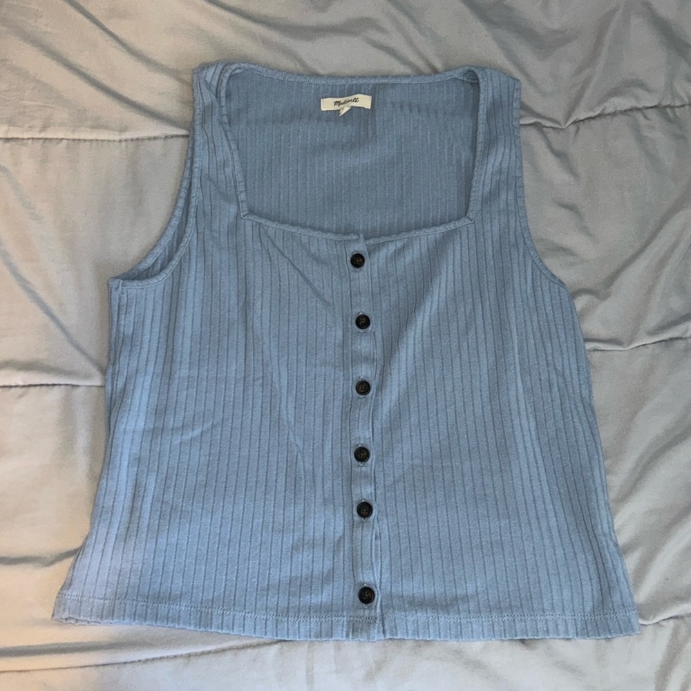Madewell Button-Down Tank Top